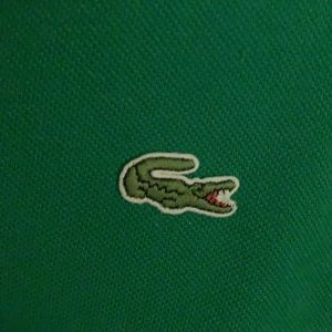 Lacoste Polo- Green. Size 5 which is equal to a men's MEDIUM. Very gently worn.
